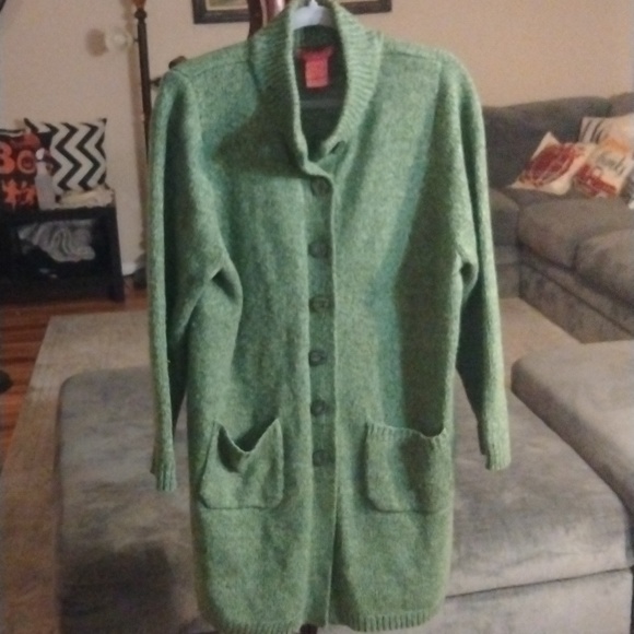 Women Within Cardigan Sweater Button Down with two Pockets in the front. - Picture 2 of 9